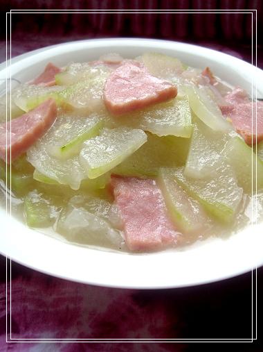 冬瓜炒火腿
