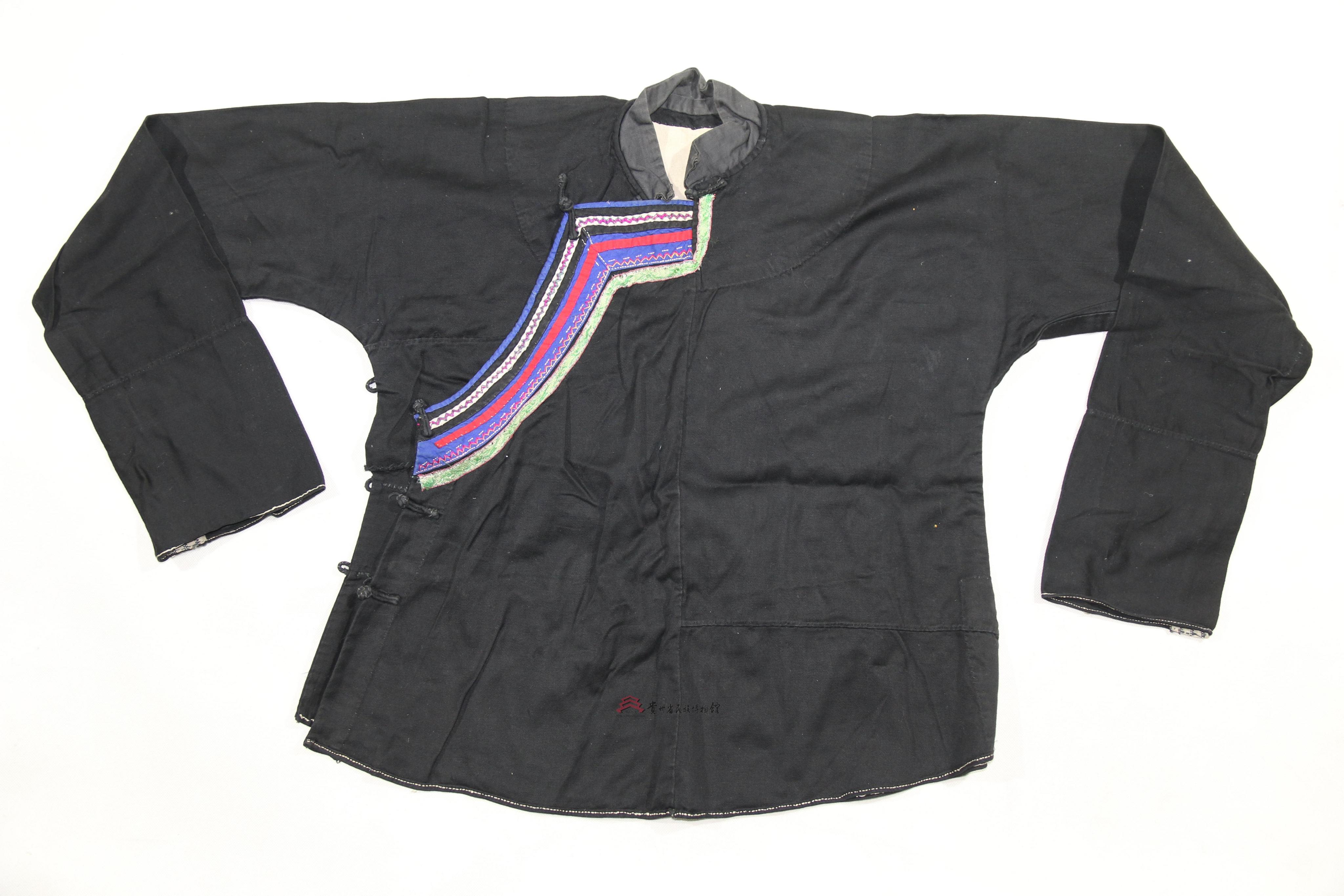 当代西家右衽青布女上衣