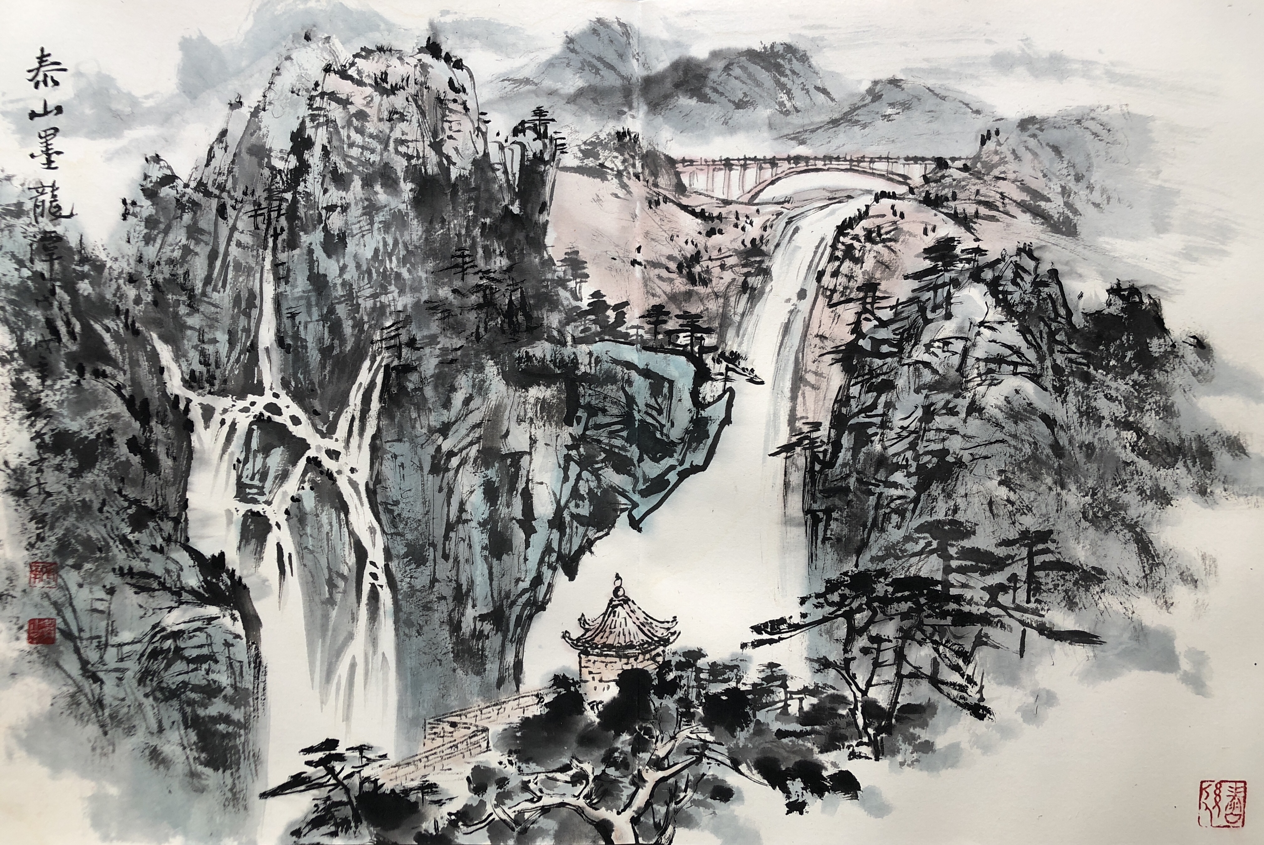 靳孝泉,字白水,斋号梅墨苑主