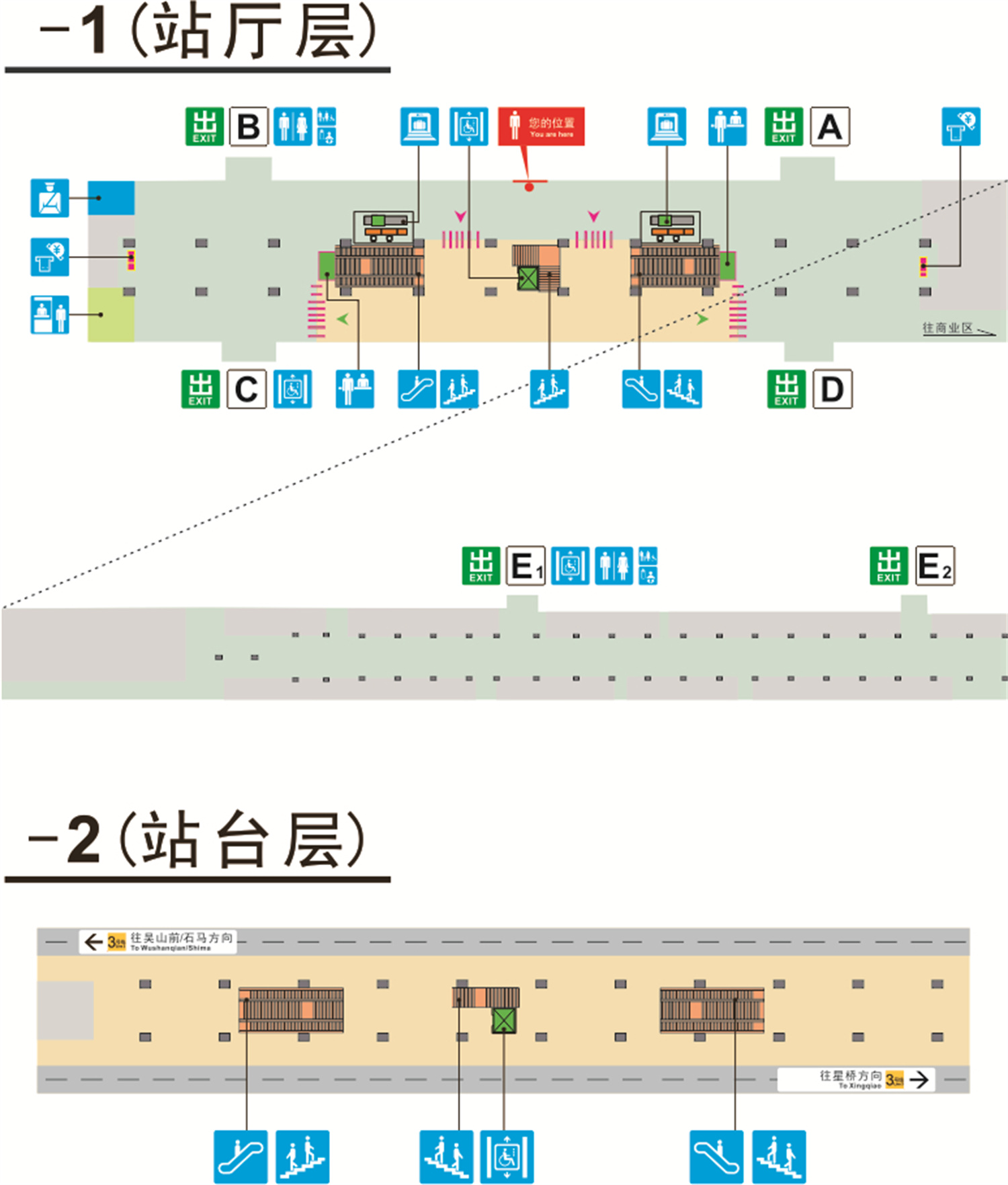 地铁车站站厅平面图,地铁站台和站厅平面图_文秘苑图库