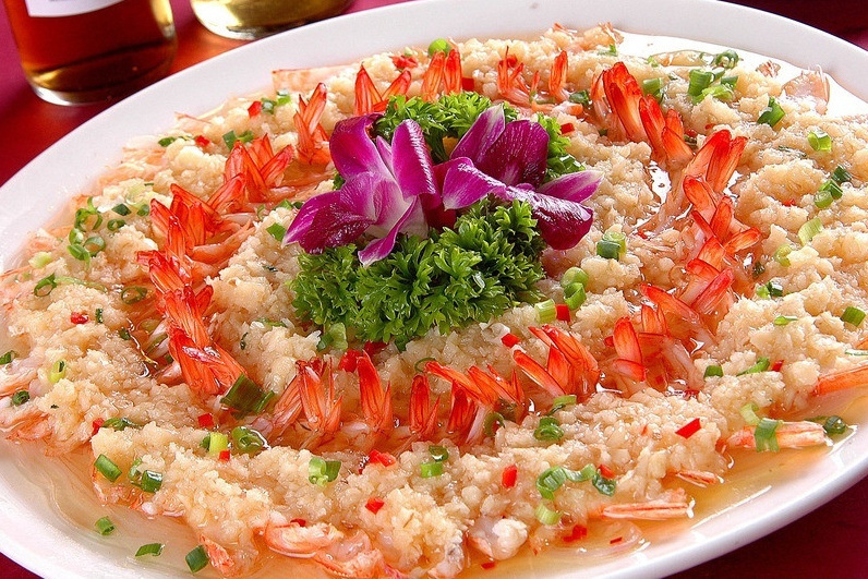 粉丝蒜茸开边虾