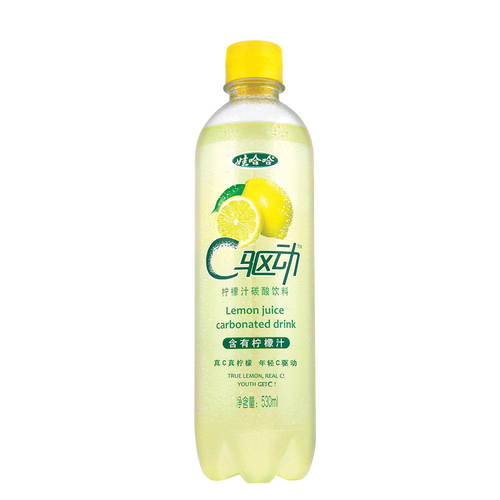 娃哈哈c驱动柠檬汁碳酸饮料
