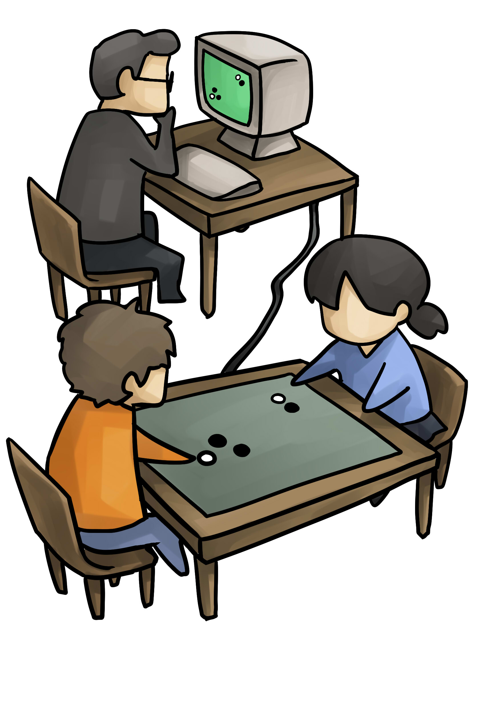 实现棋谱记忆,无线传谱,对局管理和现场直播等功能的现代化围棋设备