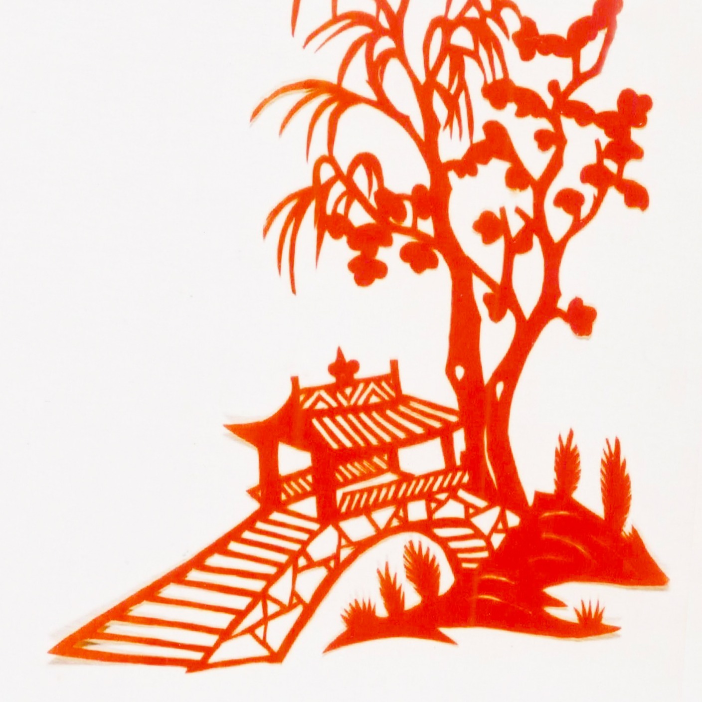  p data-id="t56qpe80spxv">柳桥刻纸是一件现代的文物,馆藏于上海