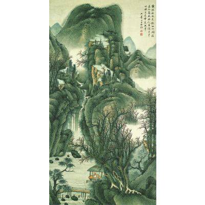 清明俭霜林秋色图轴_百度百科