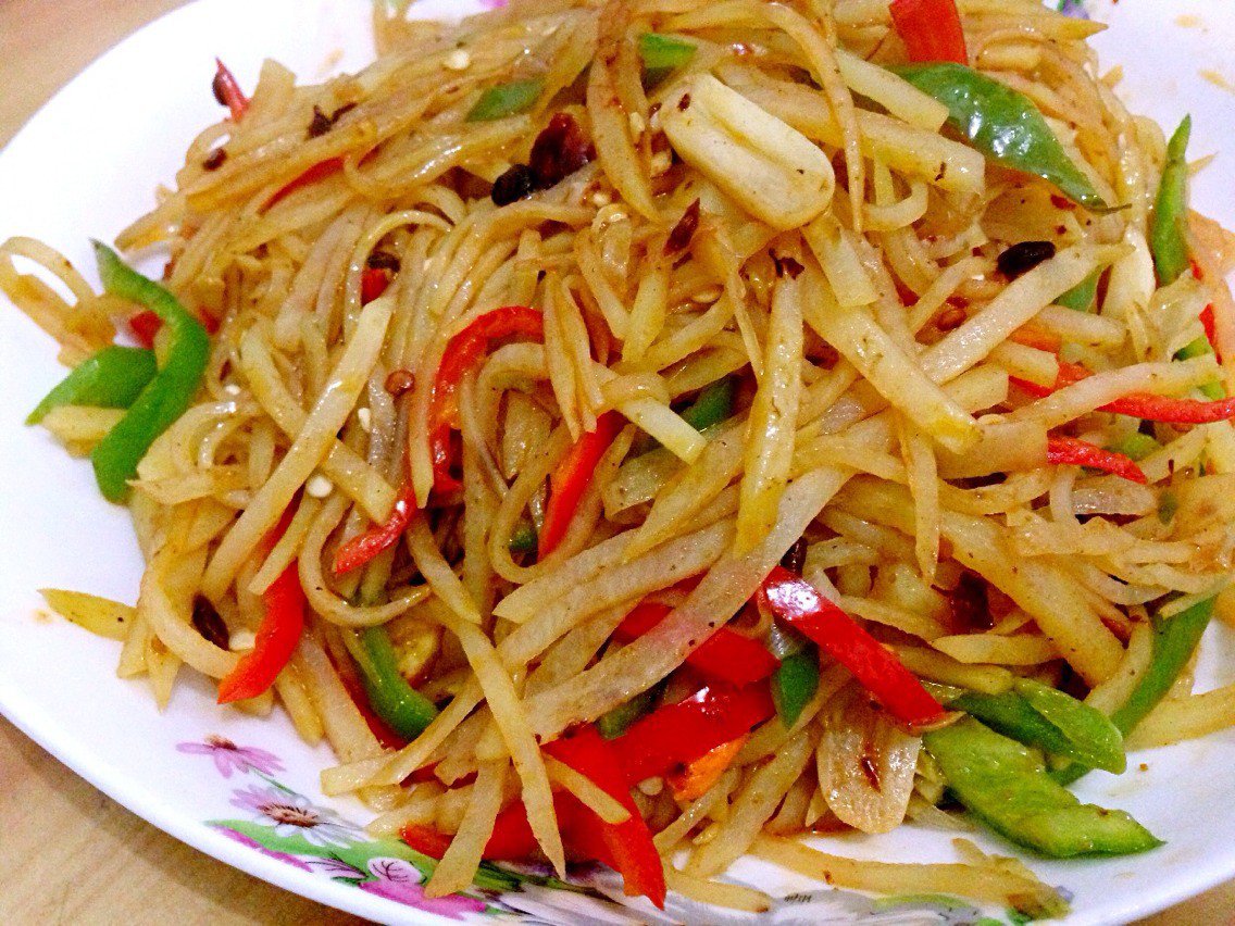 老干妈拌土豆丝