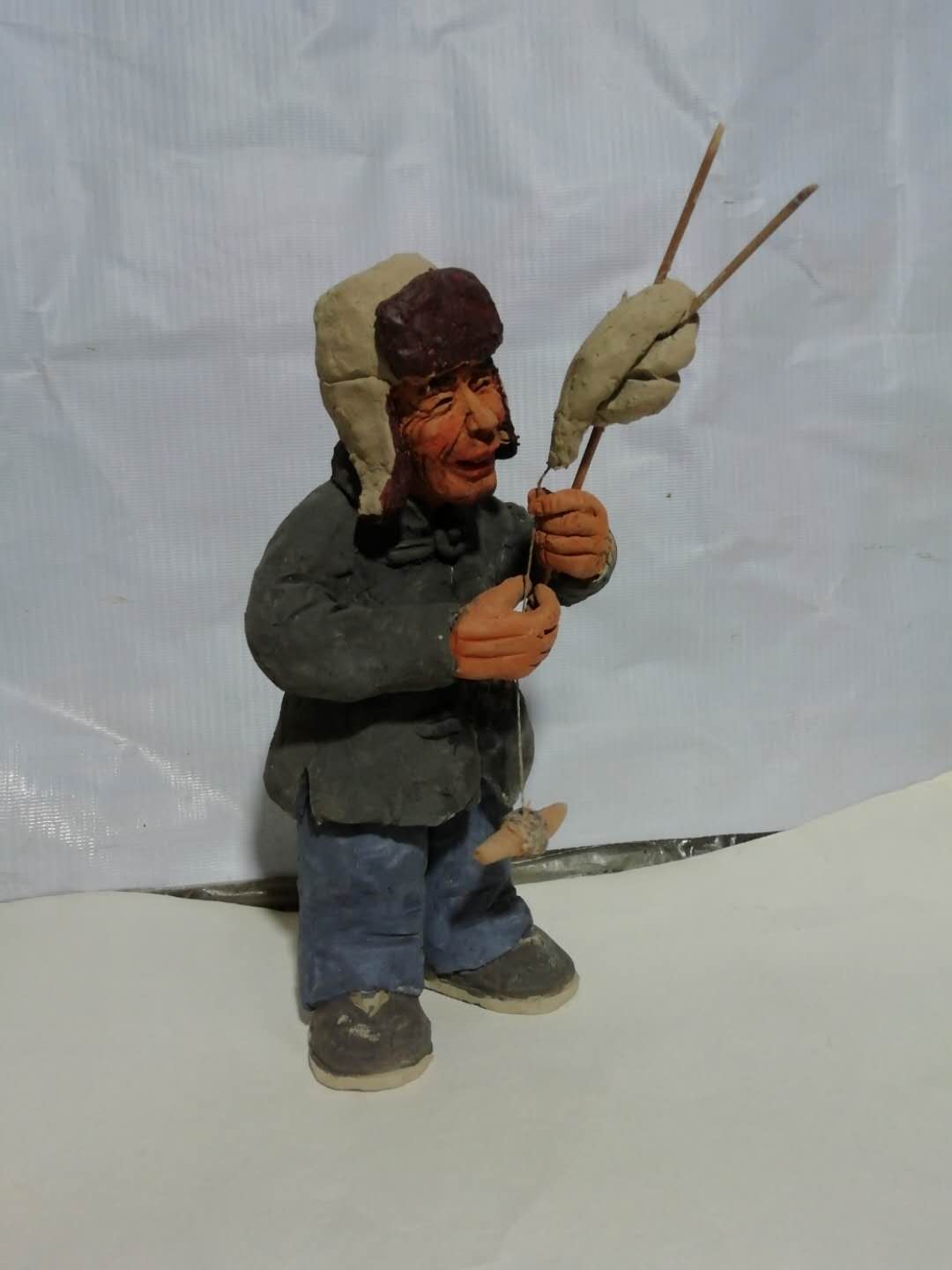 的民间泥塑基础上演变而来的富有黄土高原陇上地区农村形象的人物泥塑