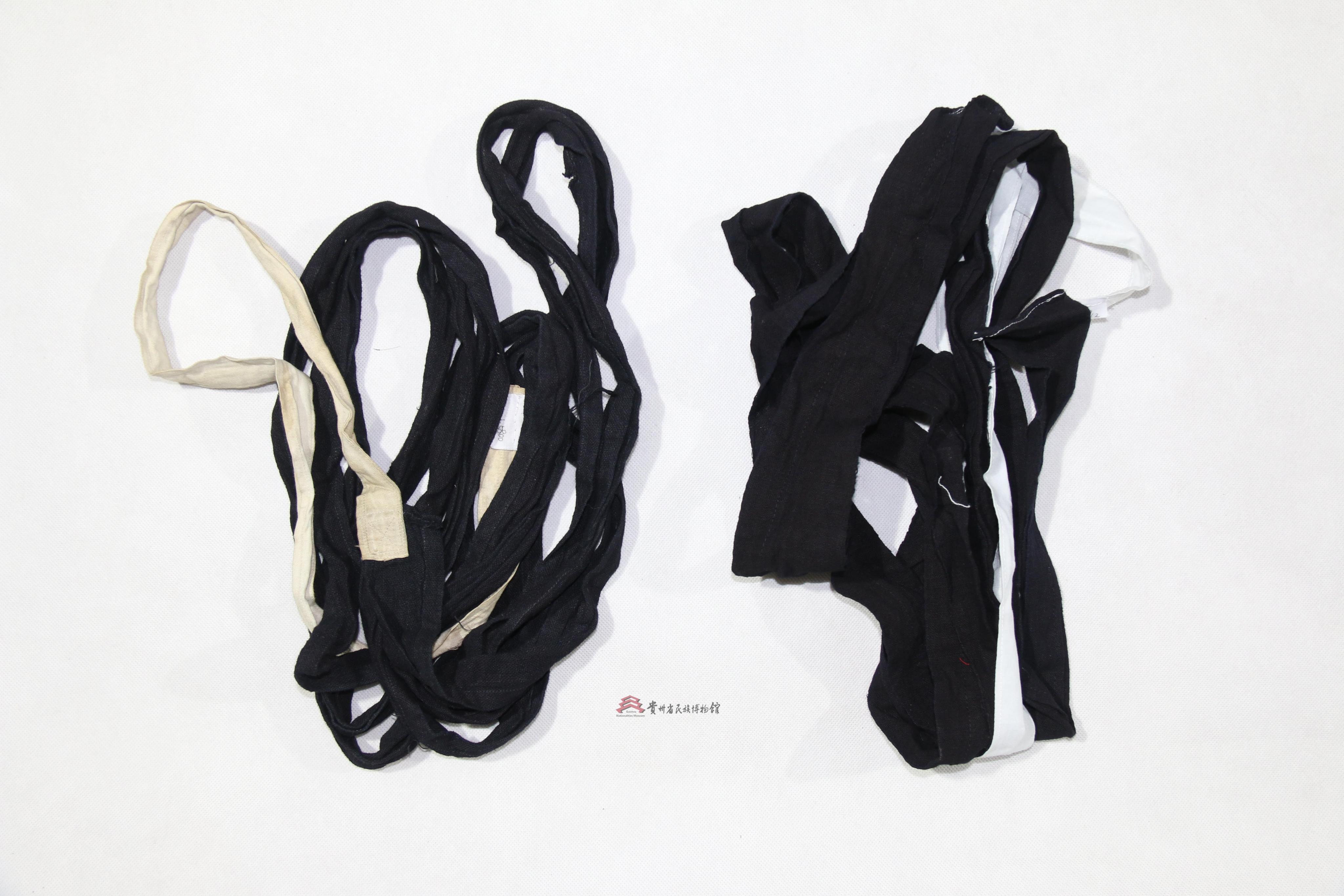 当代广西隆林苗族青布绑腿