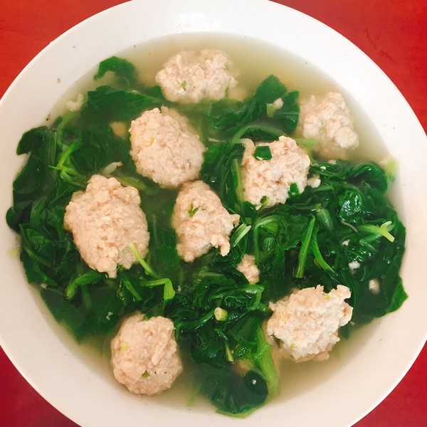 肉丸青菜汤