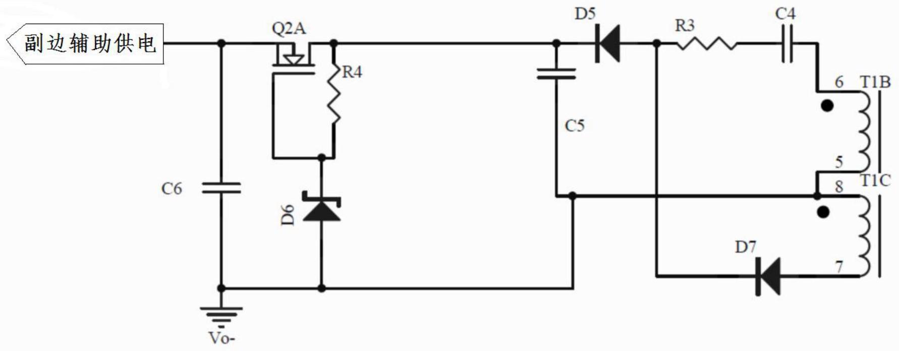 一种宽输入范围电源模块的辅助供电电路