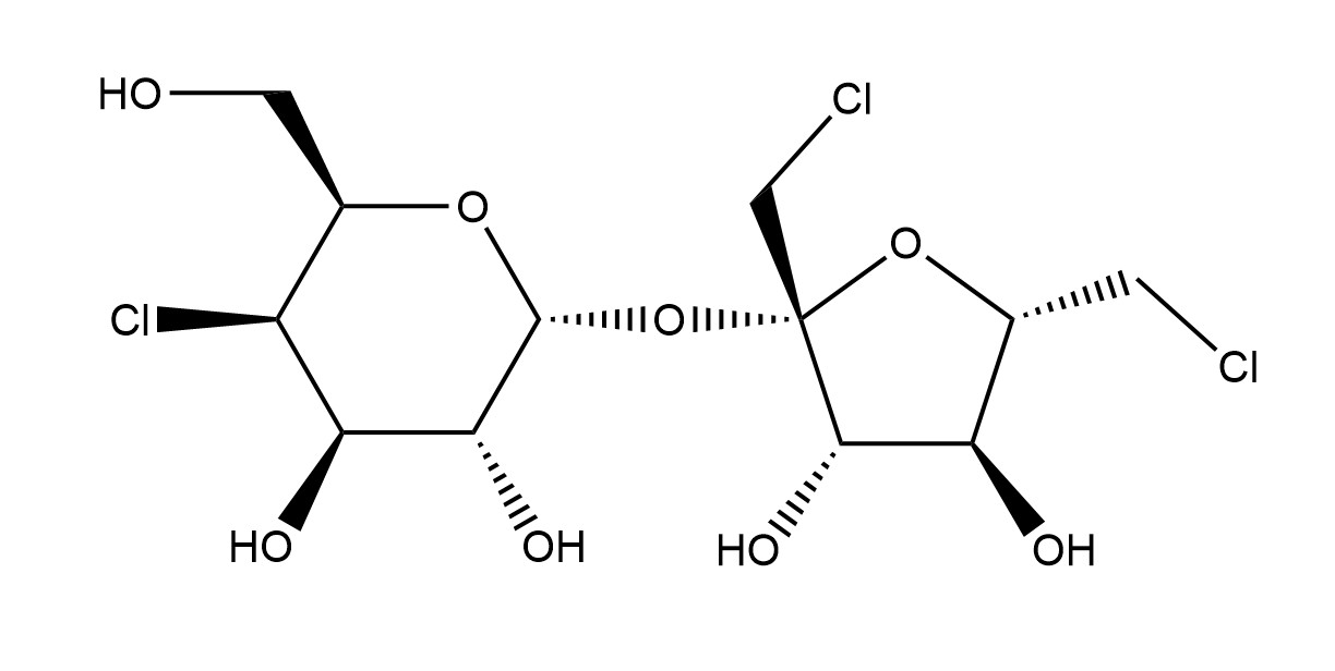  p>三氯蔗糖,俗称蔗糖素,是一种高倍甜味剂,分子式为c sub>12 /sub>h 