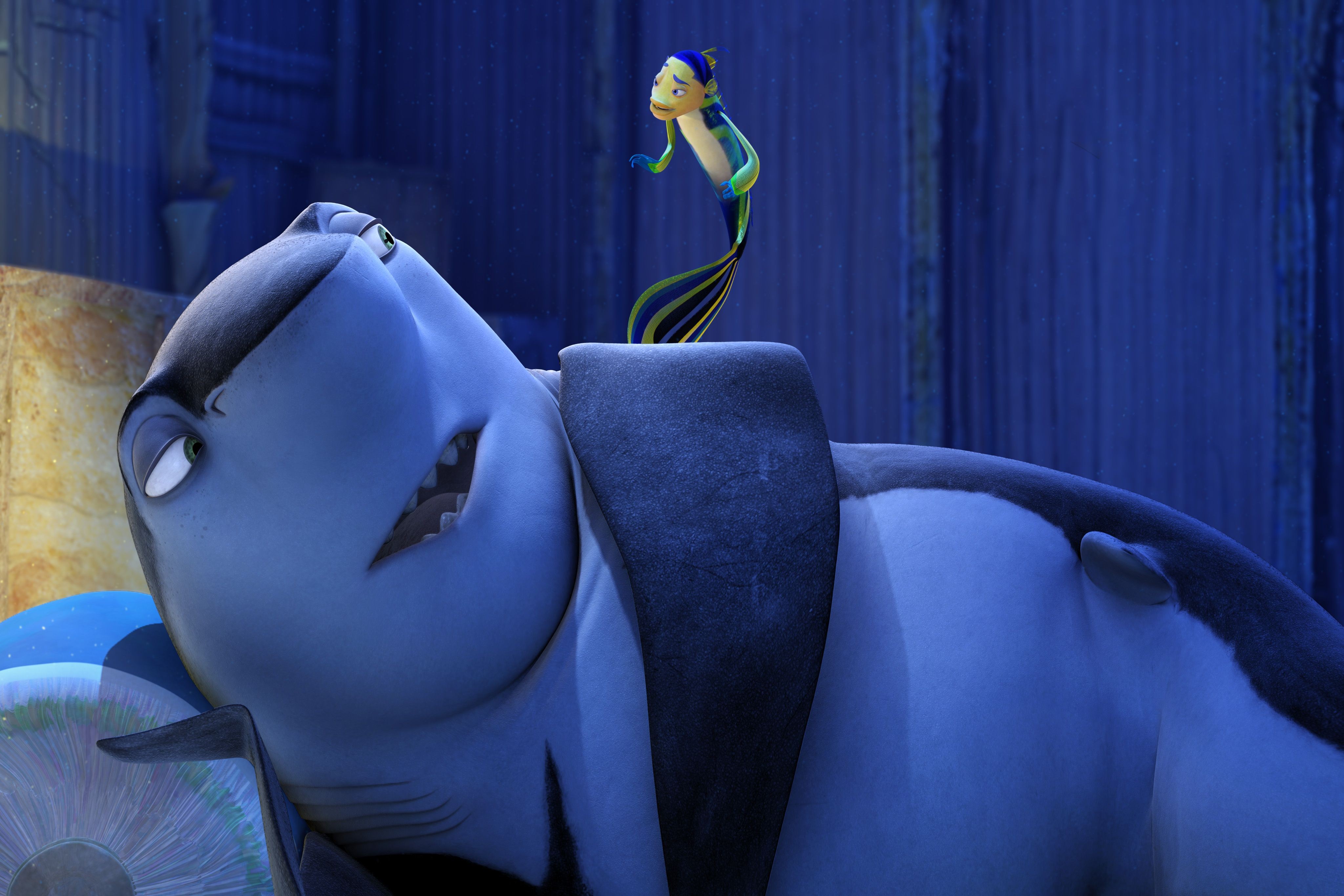  p>影片《鲨鱼故事》是一部2004年3d动画片.