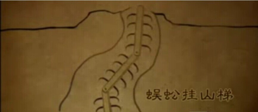 蜈蚣挂山梯是盗墓的必备工具之一,原型是汉代赤眉军攻城的工具