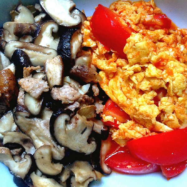 番茄炒香菇