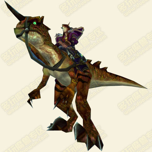  p>迅猛龙指的是《魔兽世界》中巨魔的种族坐骑,可在npc处购买或者在