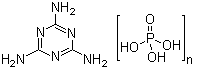  p>三聚氰胺多聚磷酸酯是一种化学物质,其分子式为c3h6n6(h3o4p)n.
