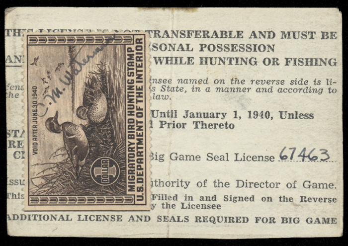 美国联邦水禽渔猎证