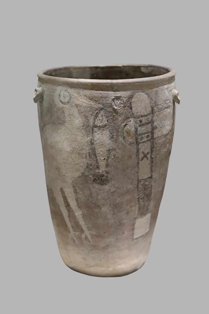 新石器时代鹳鱼石斧图彩陶缸