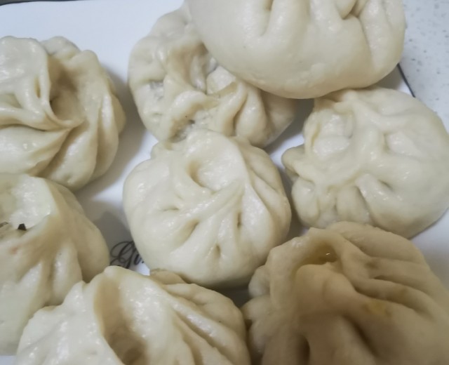 南瓜发面素馅包子