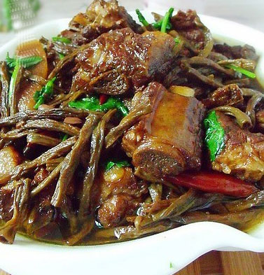 干豇豆炖排骨