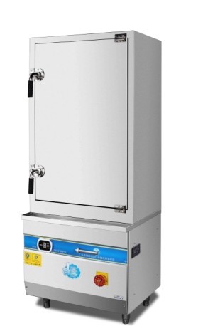 蒸饭机是利用电热管加热,电磁加热,燃气加热进行蒸煮饭菜的一种大型