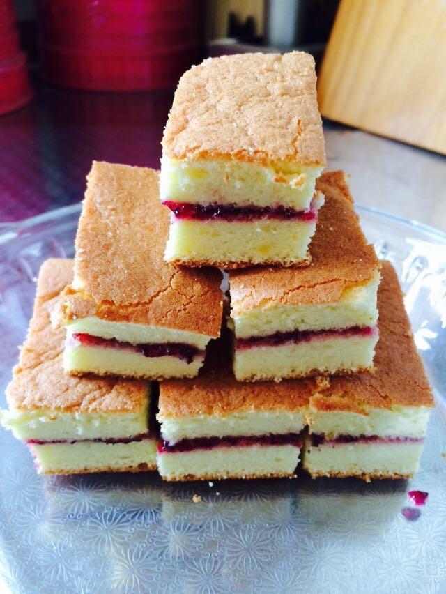 蓝莓酱夹心蛋糕