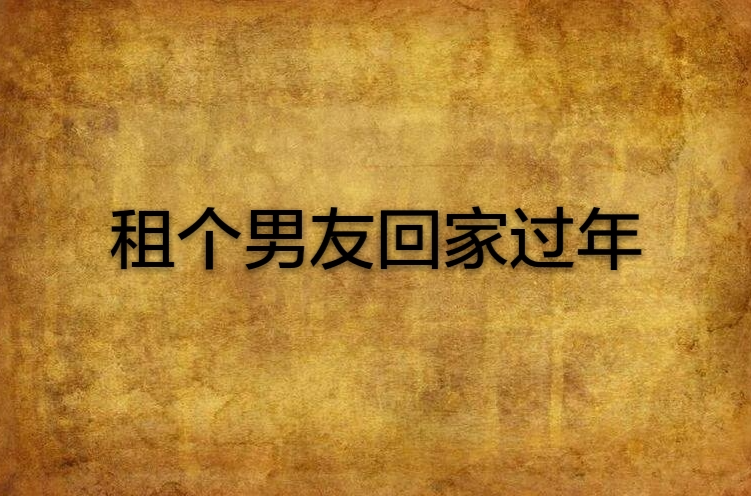 租个男友回家过年