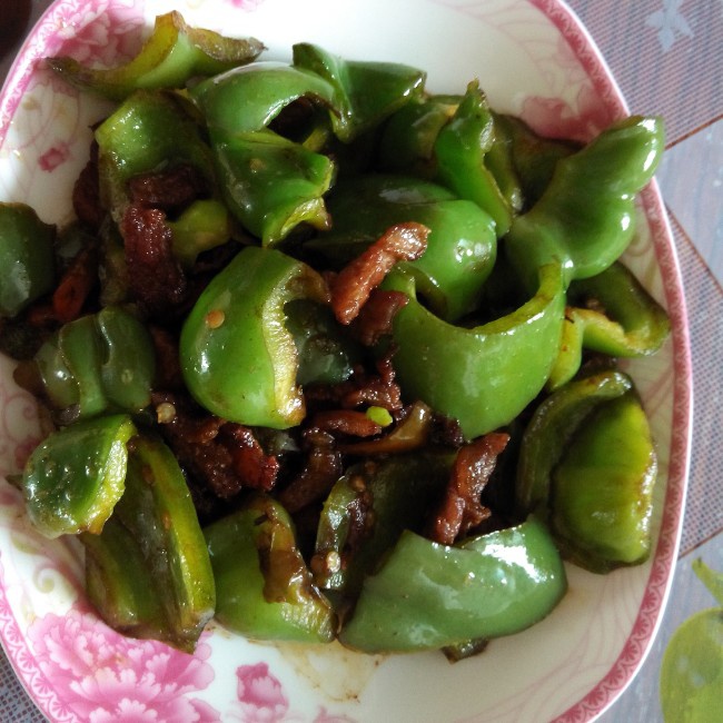 肉炒菜椒