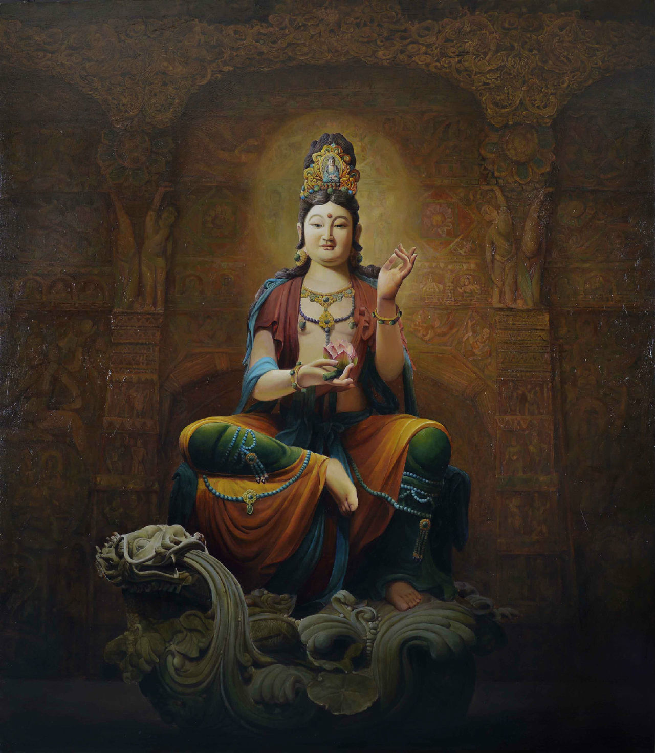 赖东民,职业油画家,1990年代初以其艺术才华