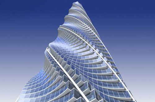 推出了一幢另类绝世的螺旋形扭转大楼,楼内房间主要用于居住