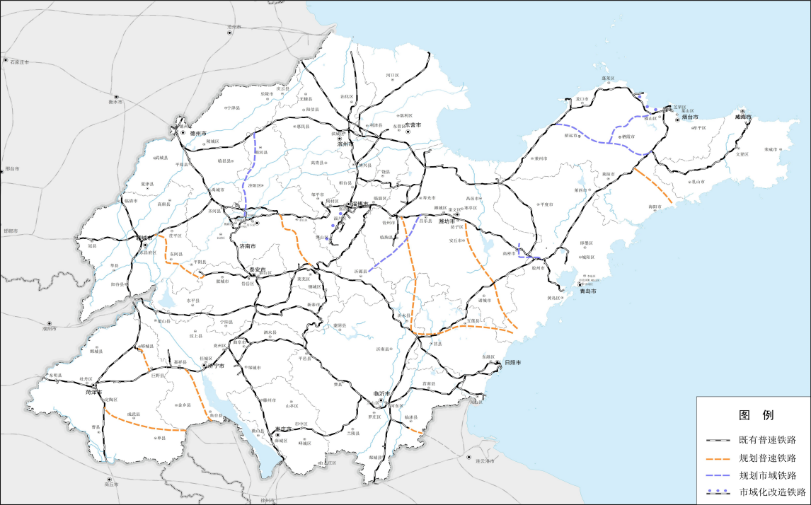 《潍坊市铁路枢纽总平面布置示意图》,潍坊铁路枢纽是中国重要的铁路