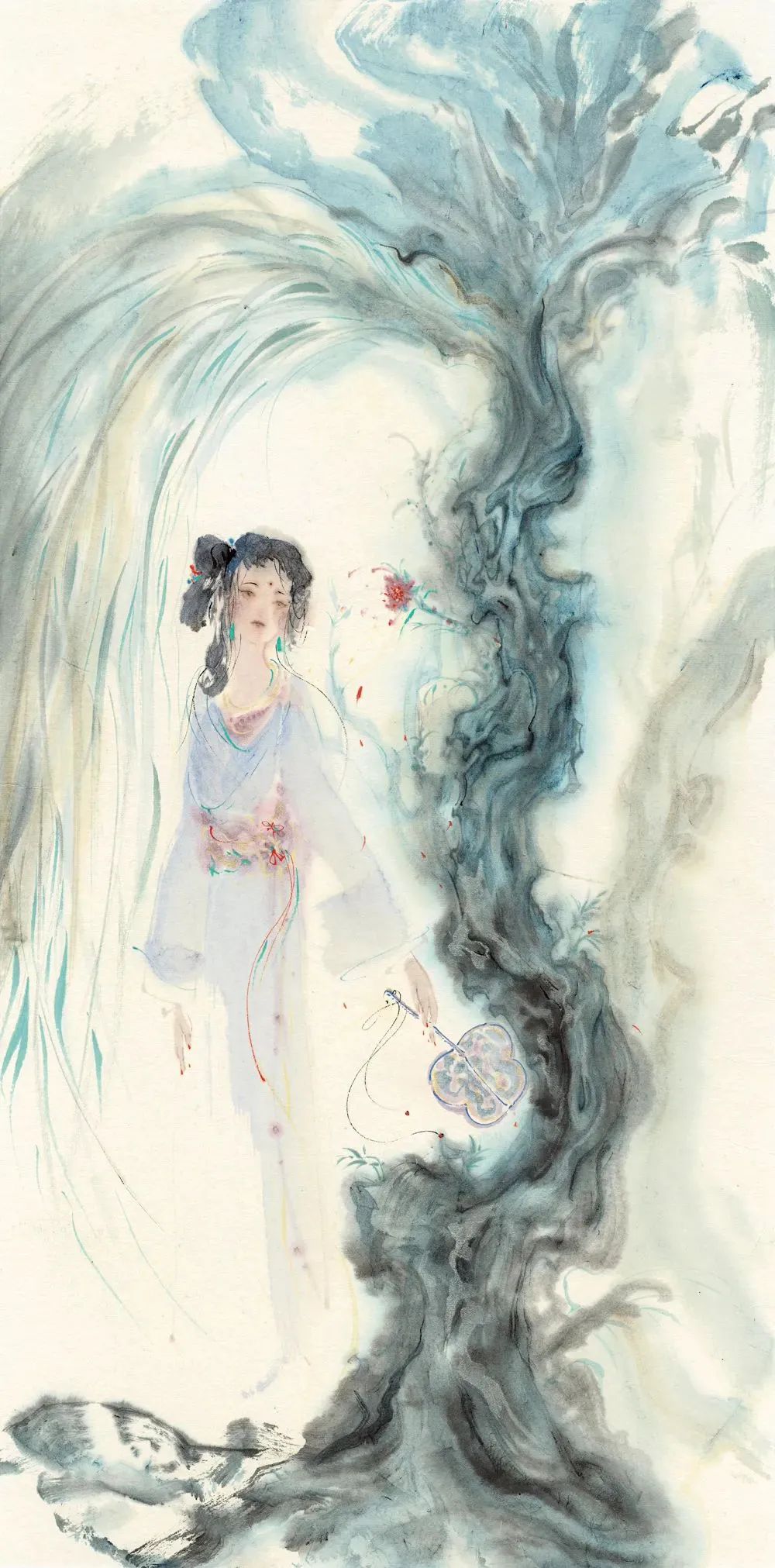 这是什么神仙画技！她绘出新水墨中国风，灵动笔法惊艳世人_百科TA说