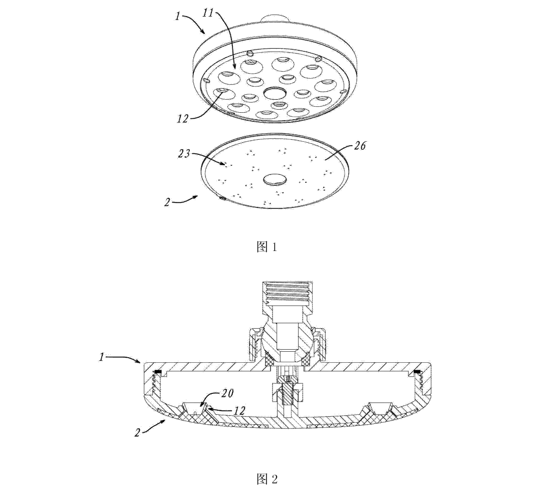 撕开式易拆卸花洒
