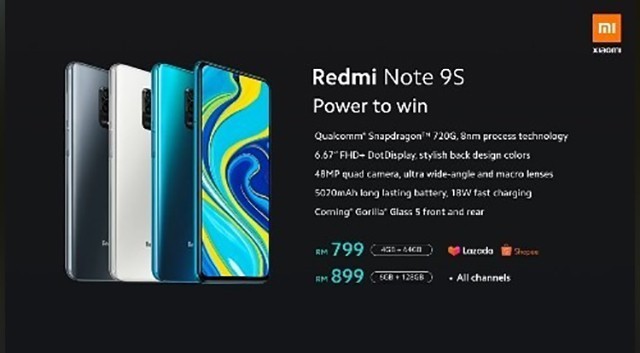 Redmi Note 9S正式发布 打孔屏+骁龙720G+四摄_百科TA说