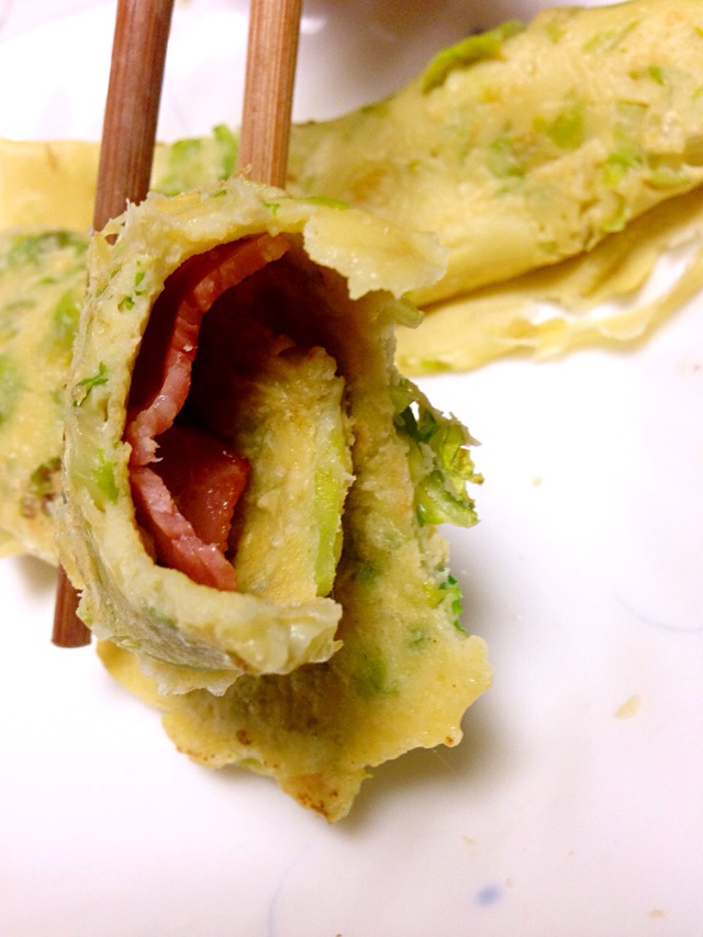 培根鸡蛋卷饼