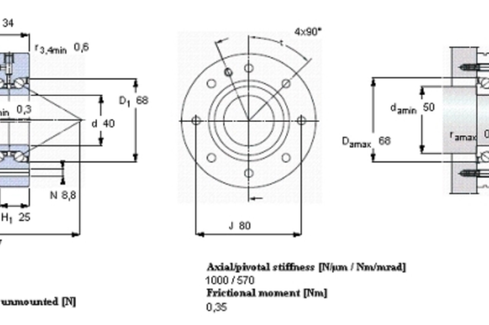  p>skf beam040100-2z轴承是skf品牌的一种角接触推力球轴承. /p>