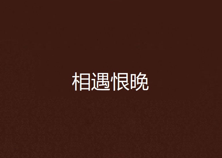 相遇恨晚