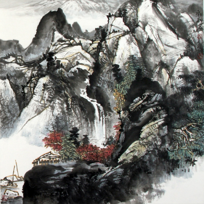  p data-id="gnb60ls5tq">刘新,字新之,中国当代人文山水画 a target=