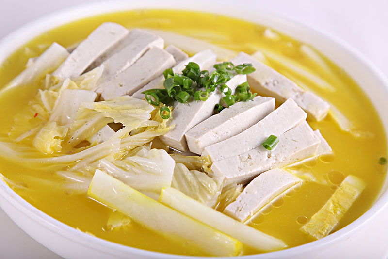 白菜烧老豆腐