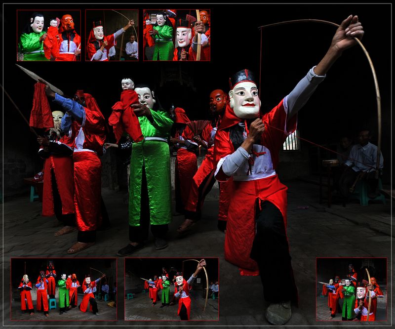  p>傩戏,又称鬼戏,是汉族最古老的一种祭神跳鬼,驱瘟避疫,表示安庆的