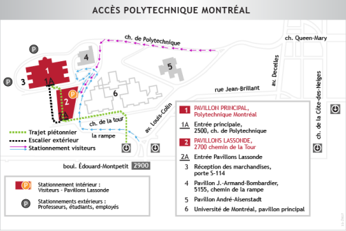 蒙特利尔工学院方位平面图（1）