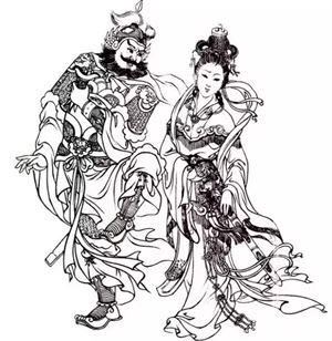 民間仕入れ品　中国 時代書道※激安骨董品 吴道子 作 AK695A12-2 唐代中国画“画圣”吴道子_百科TA说