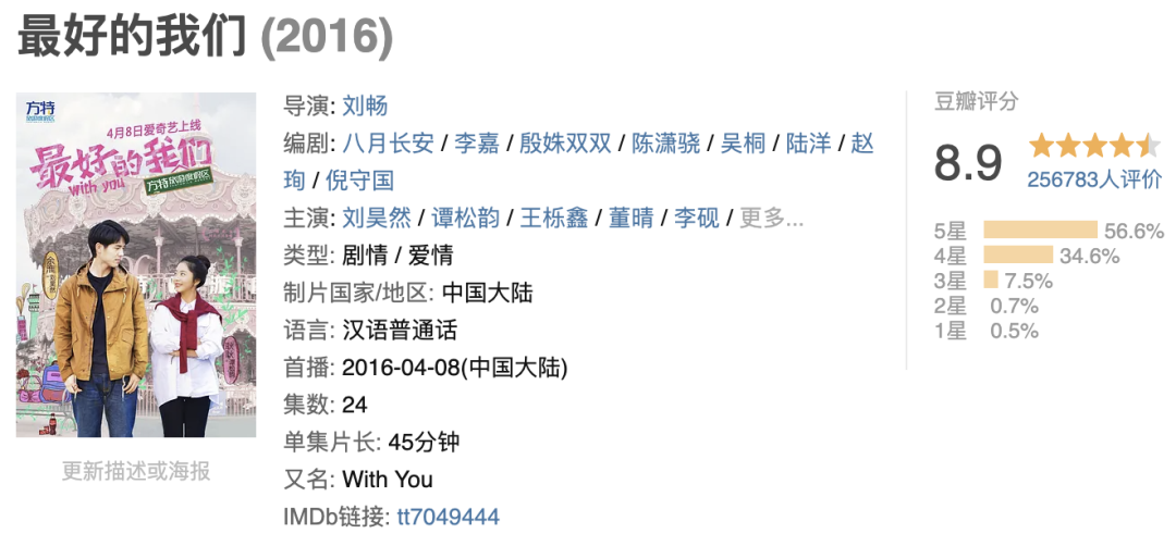 14万人打满分的国产青春，刚回归就拍砸了？_百科TA说