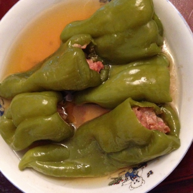 肉馅虎皮椒