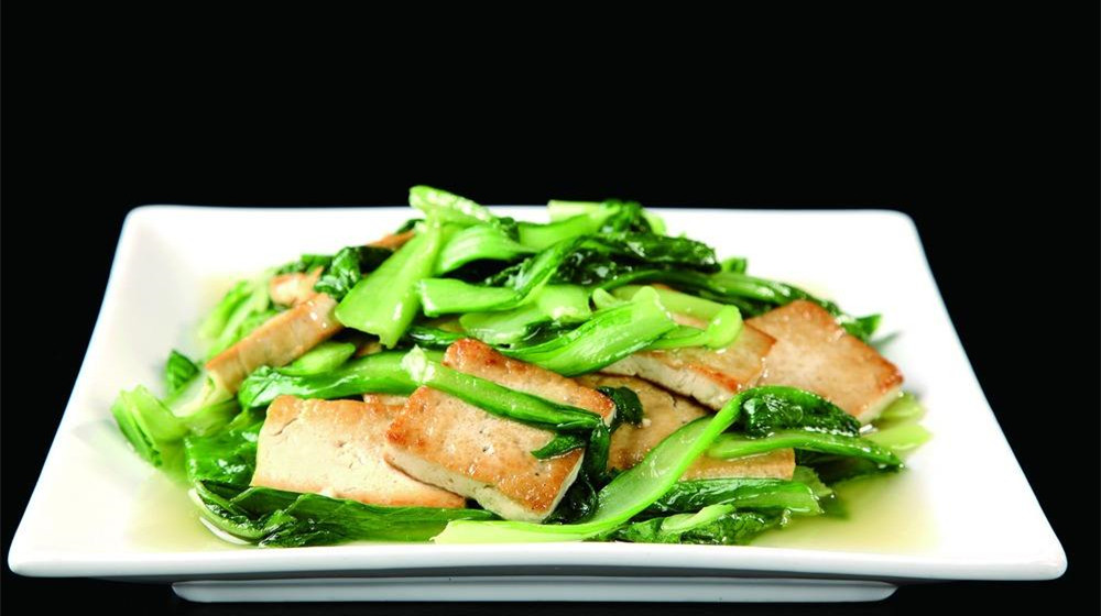 豆腐炒青菜