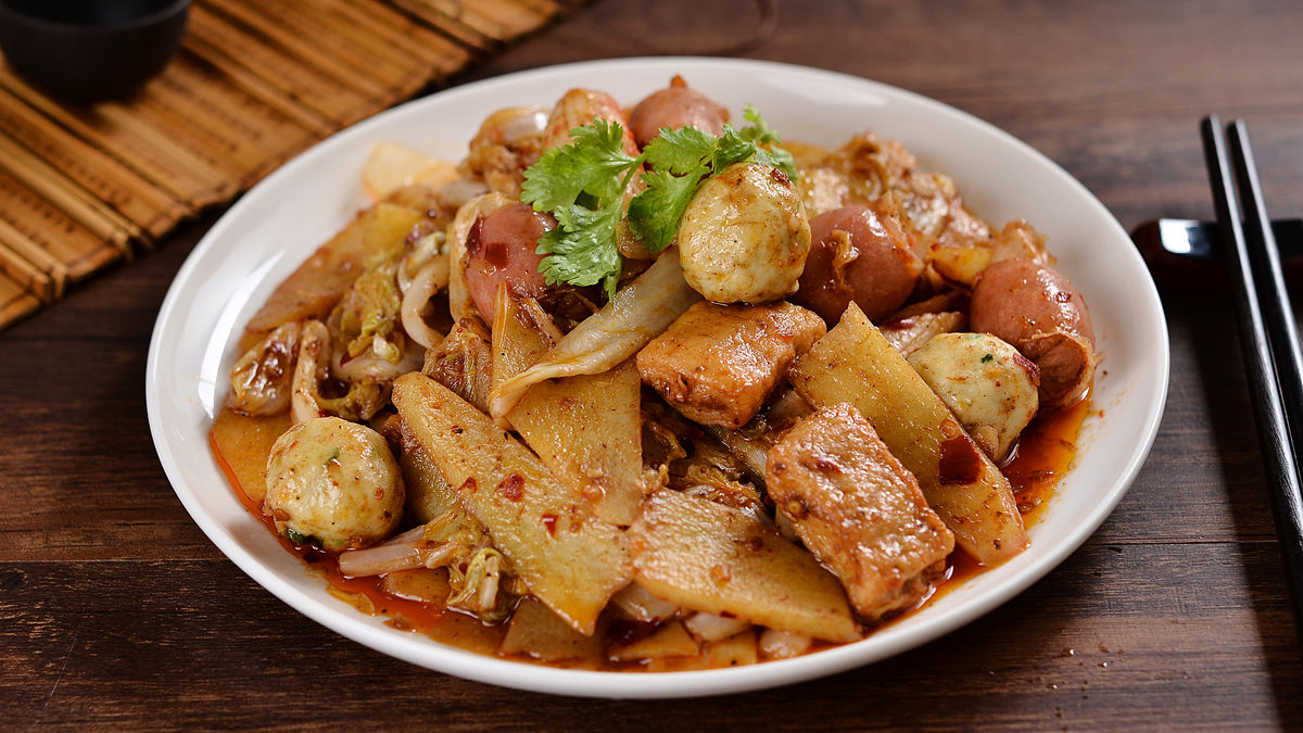 圆白菜豆腐大杂烩