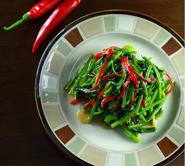 椒丝腐乳通心菜