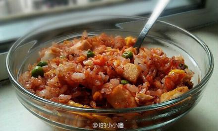 火腿腐乳蛋炒饭