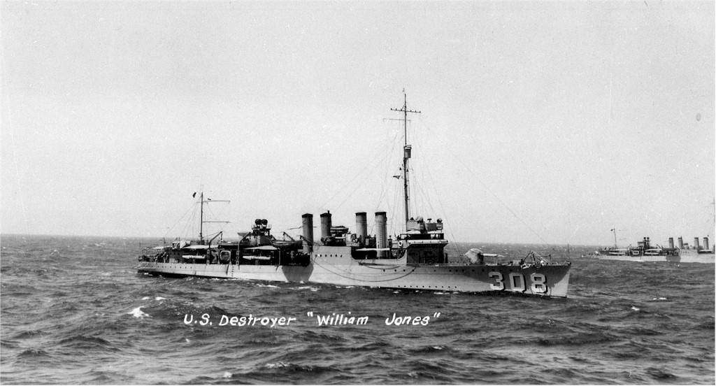 destroyer,dd-308)为美国海军一战中建造的156艘克莱蒙森级驱逐舰( i>