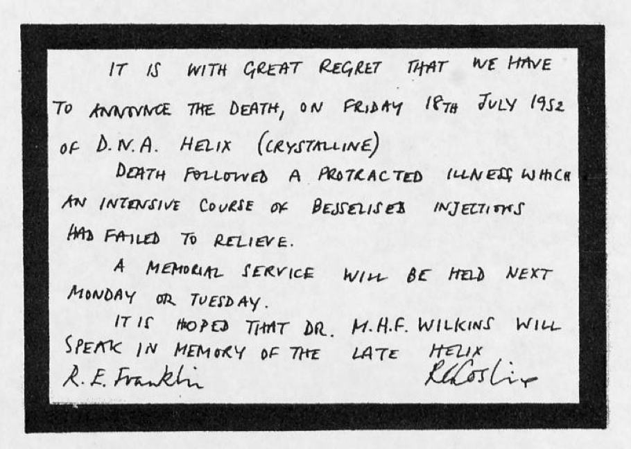 rosalind elsie franklin